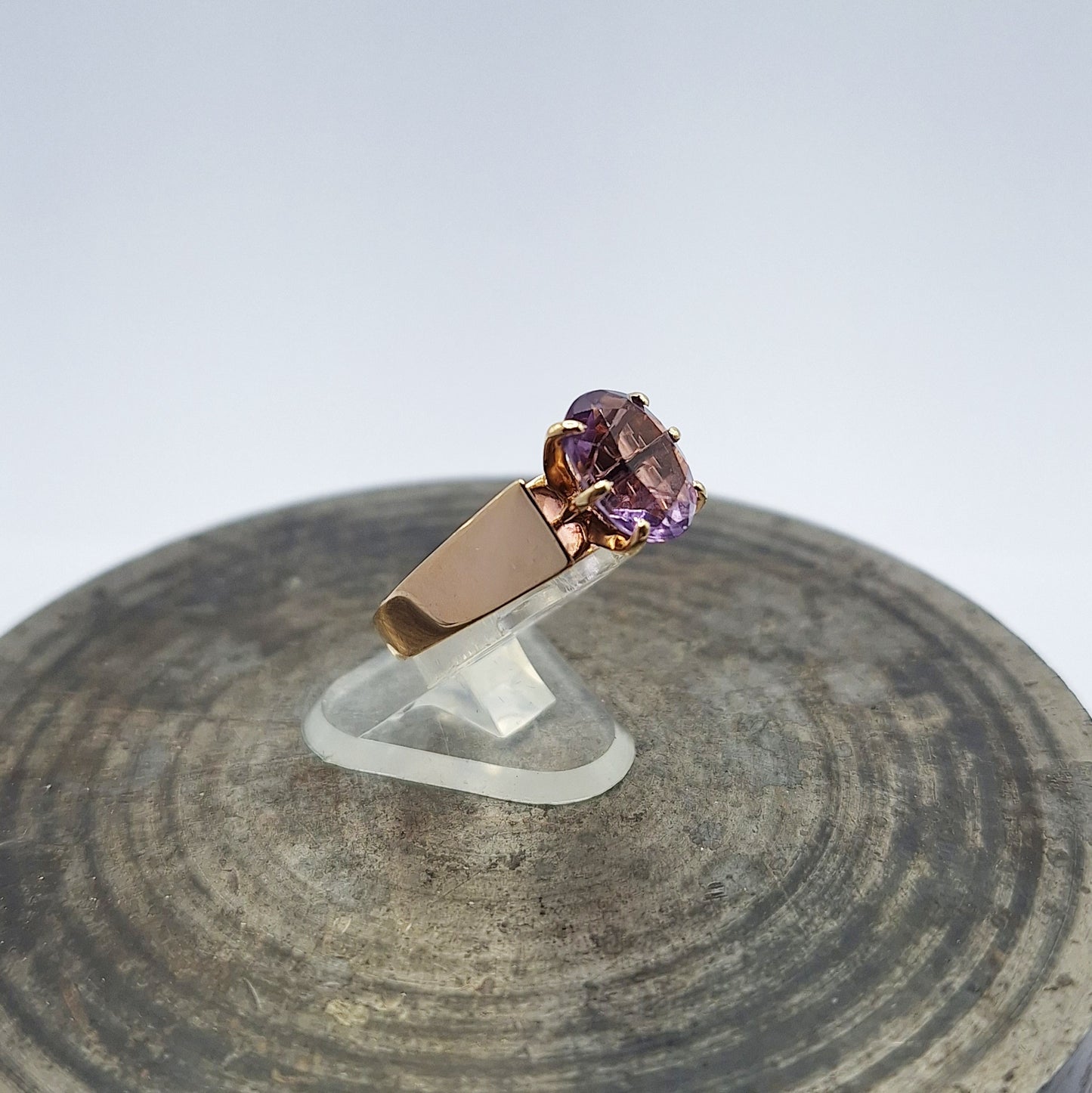 9ct amethyst vintage ring