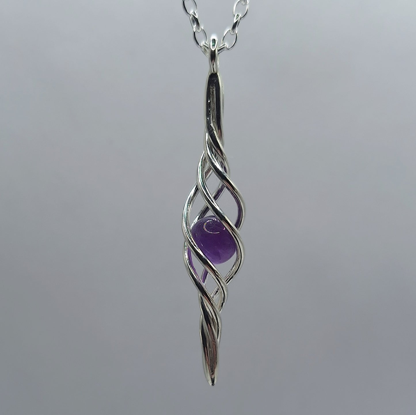 B&S Amethyst Swirl pendant