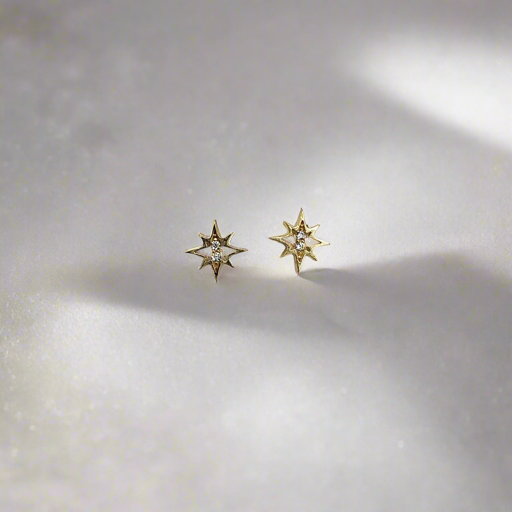 9ct star studs