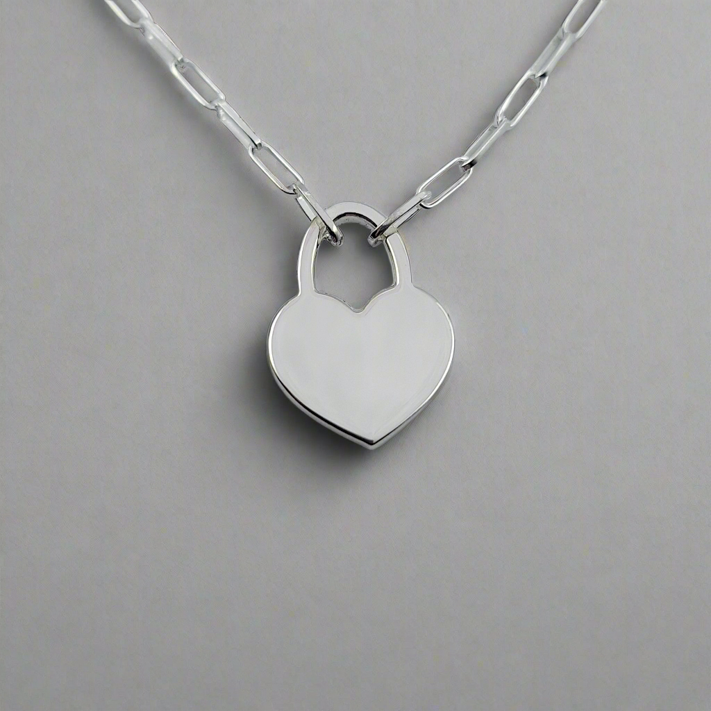 Silver heart pendant