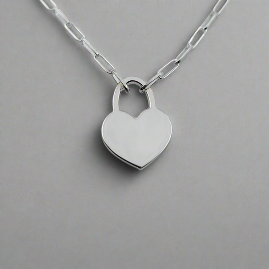 Silver heart pendant