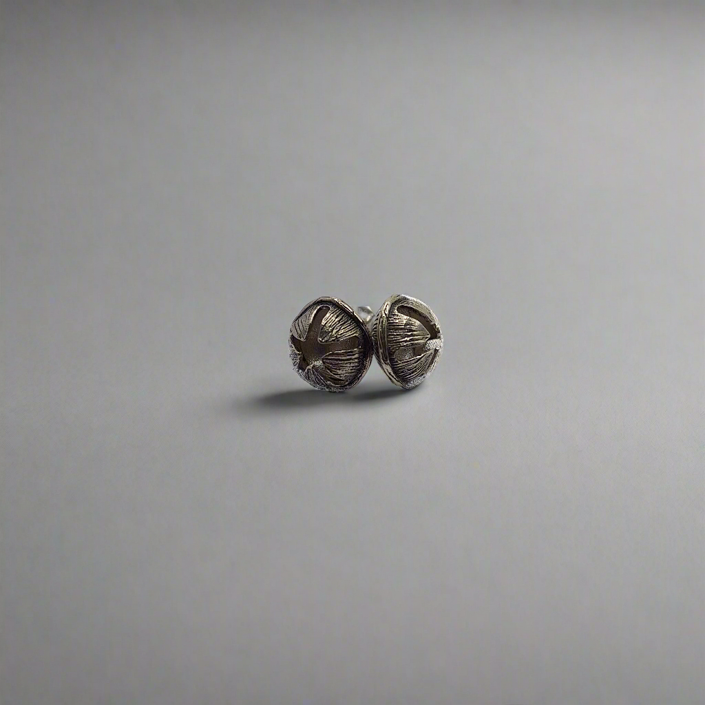 Manuka pod earrings sterling silver