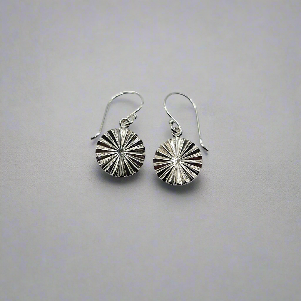 Silver Sun earrings