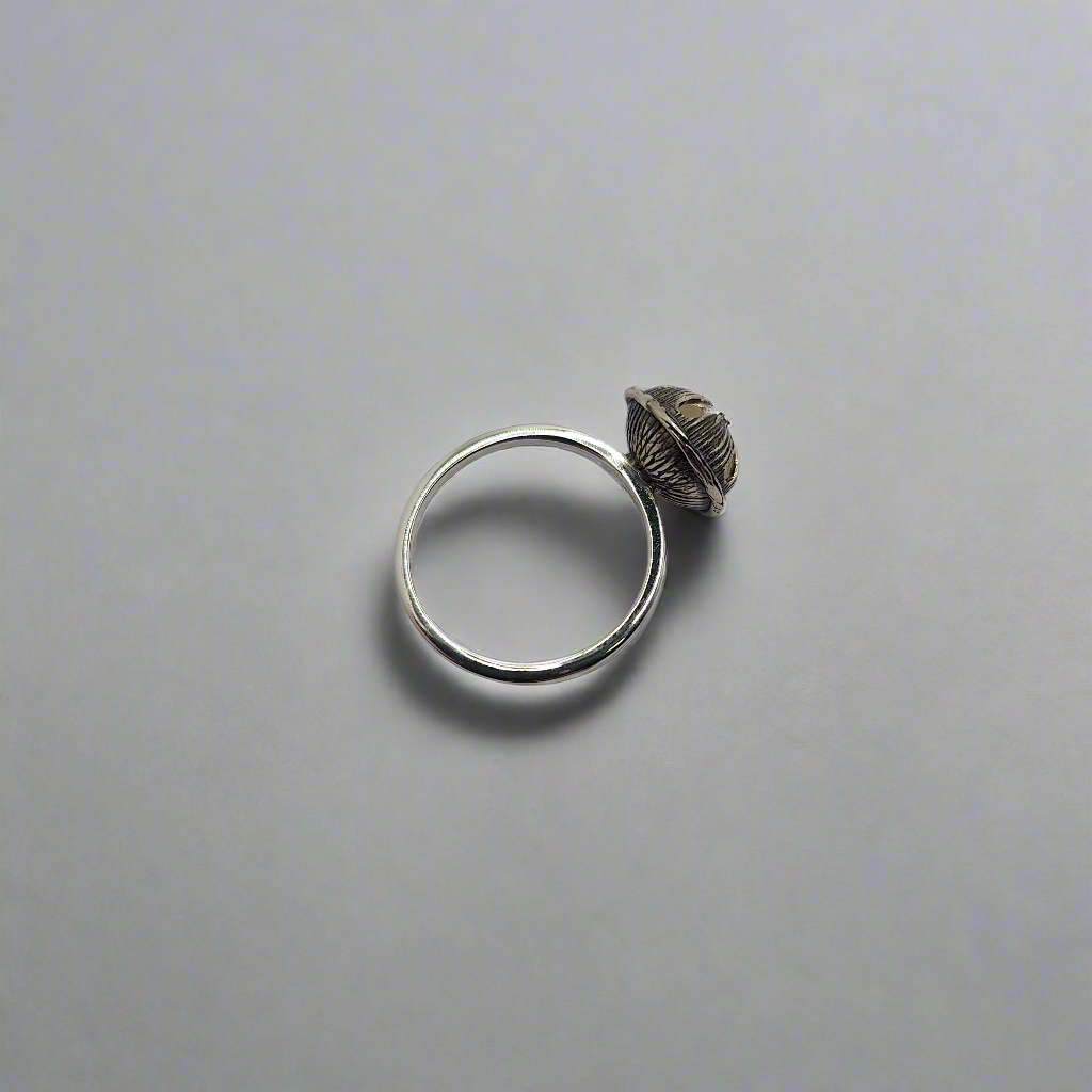 Manuka pod ring nz made sterling silver