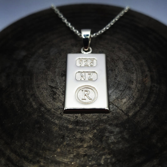 Silver Ingot Necklace