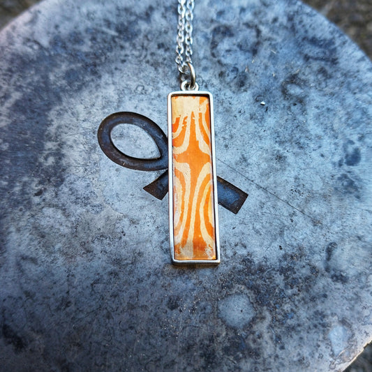 Nz mokume gane handmade necklace 