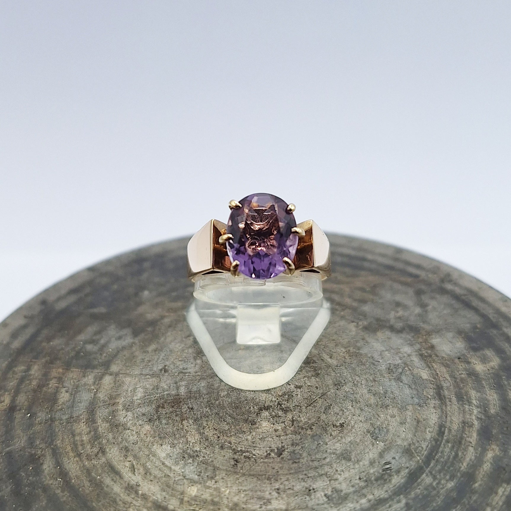 9ct amethyst vintage ring 