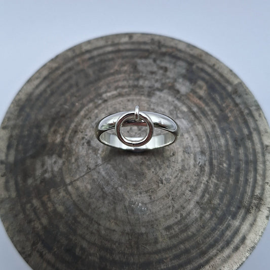 Silver Toggle Ring