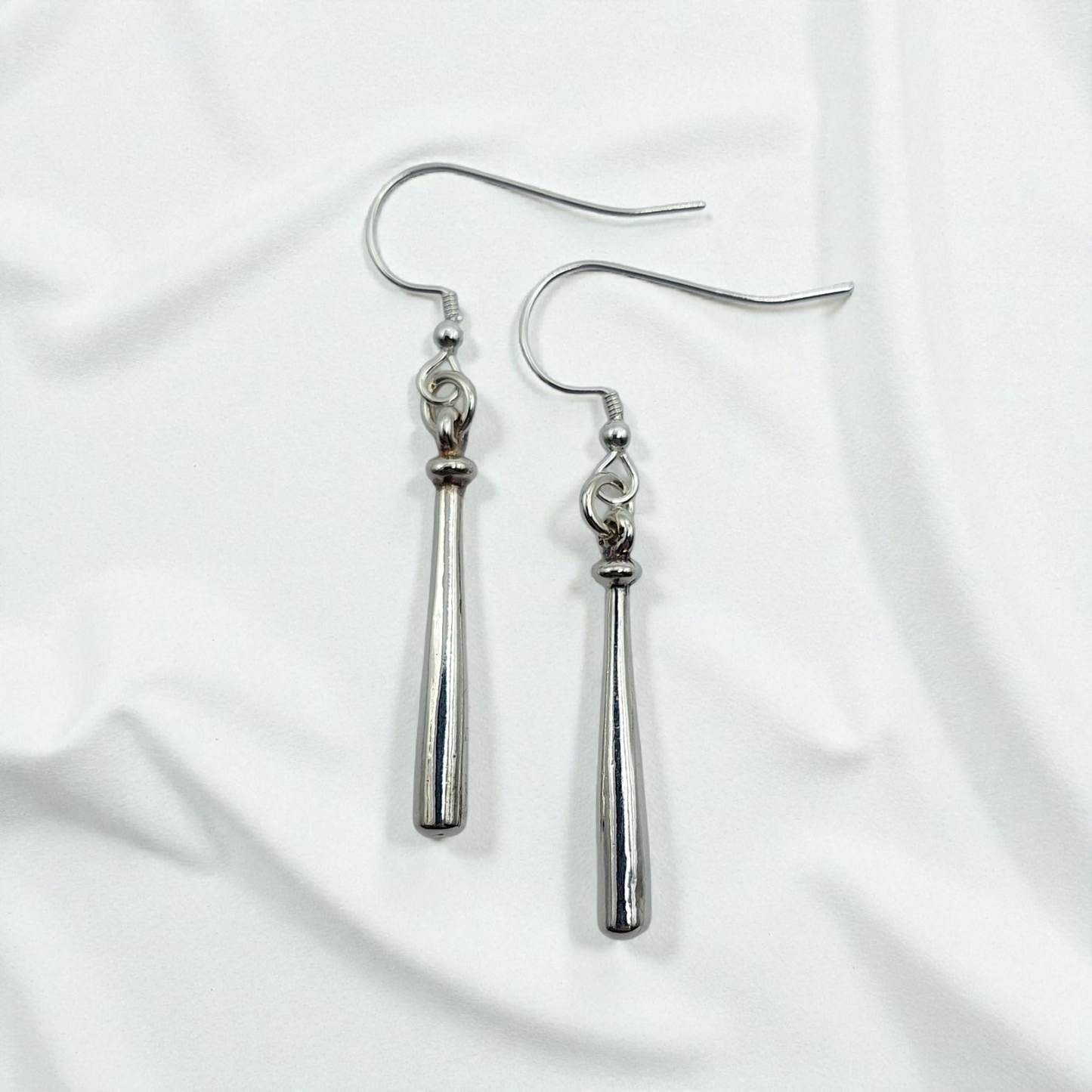 Groovy Baseball bat earrings