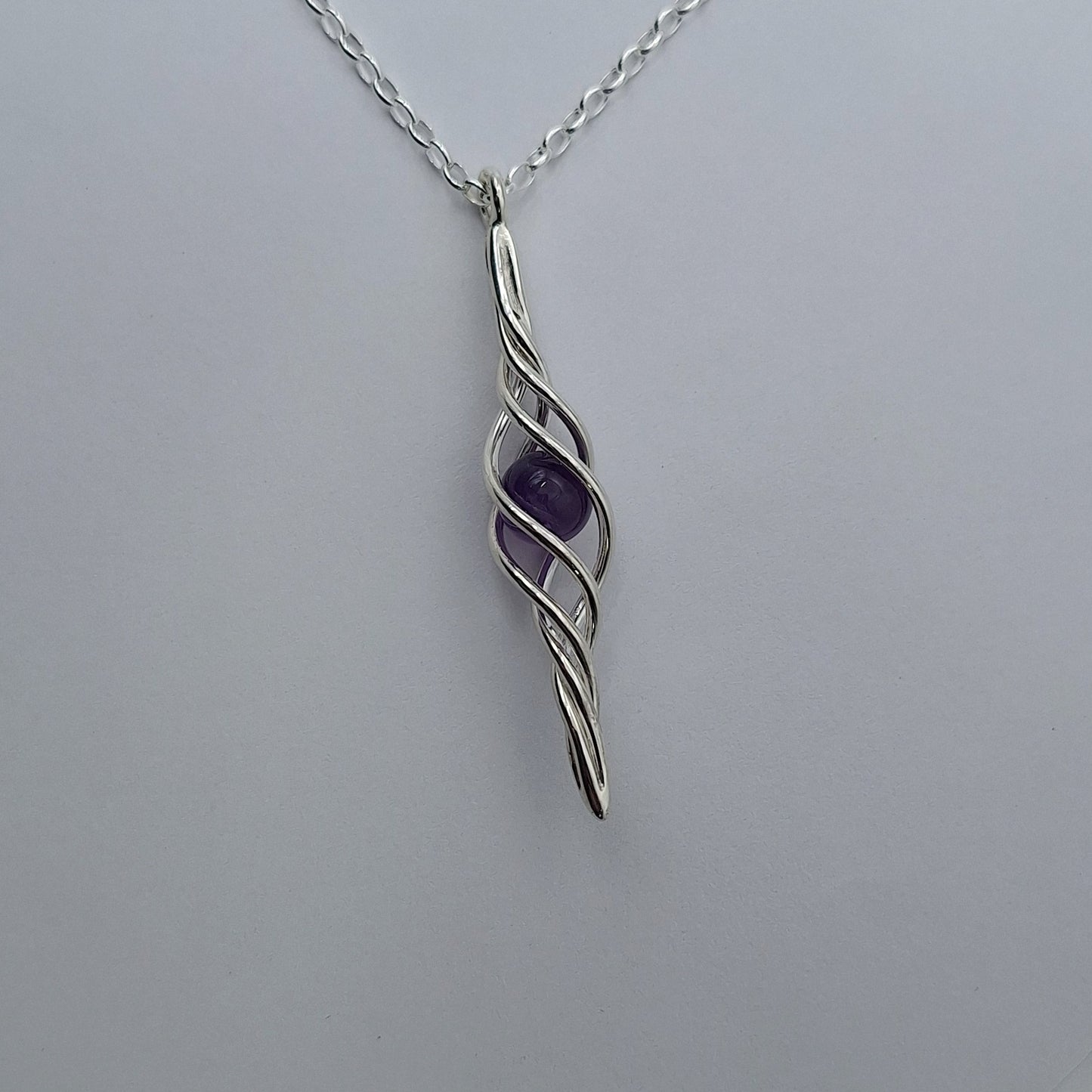 B&S Amethyst Swirl pendant