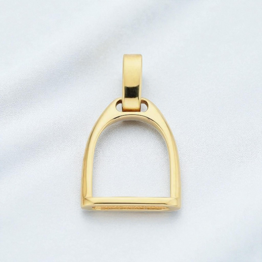 9ct Stirrup pendant