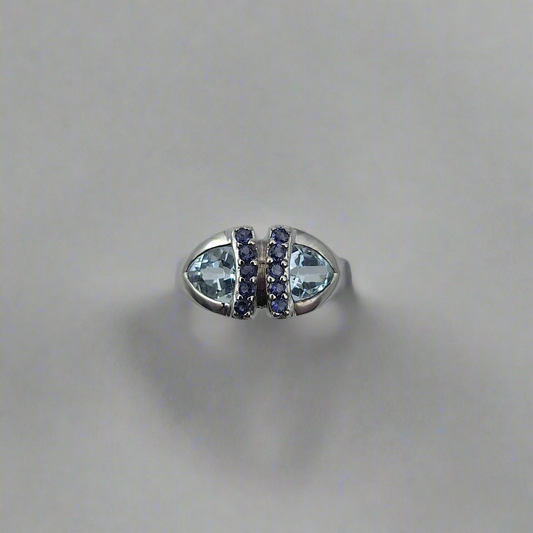 Amethyst blue topaz 