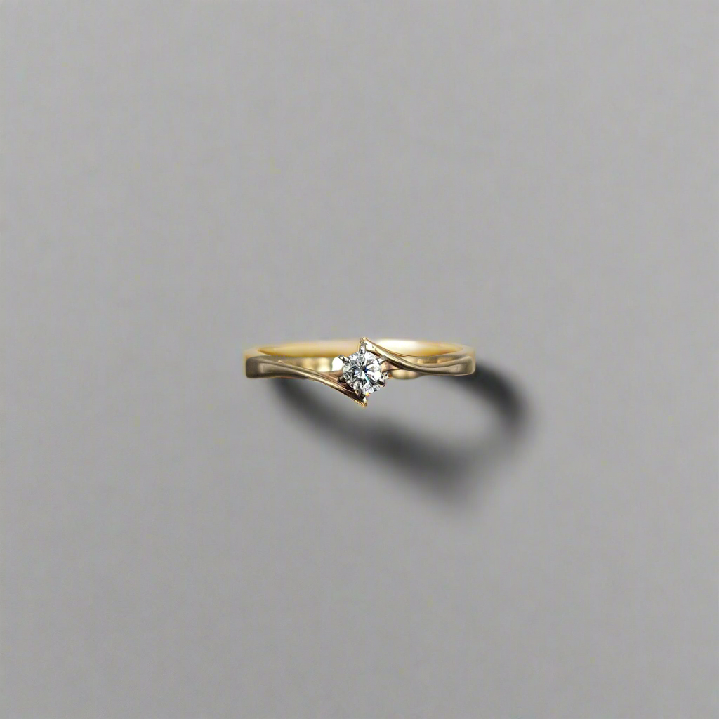 9ct Vintage diamond solitaire 
