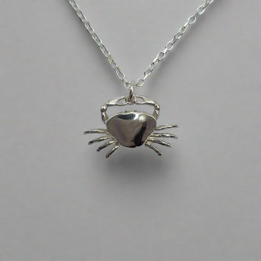 Stg silver nz crab necklace charm