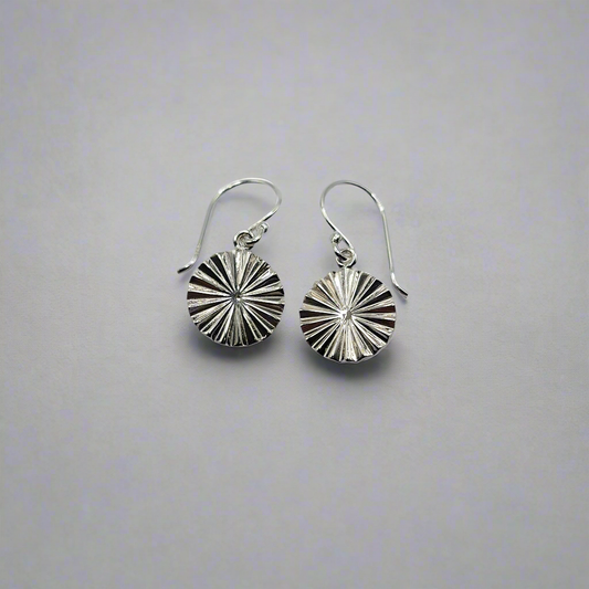 Silver Sun earrings 