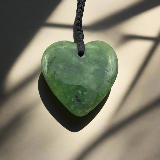 Nz made greenstone heart