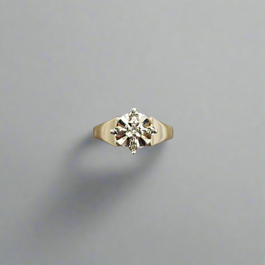 1981 vintage 9ct diamond ring 